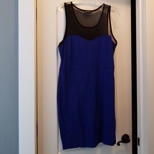 Blue and black Party dress